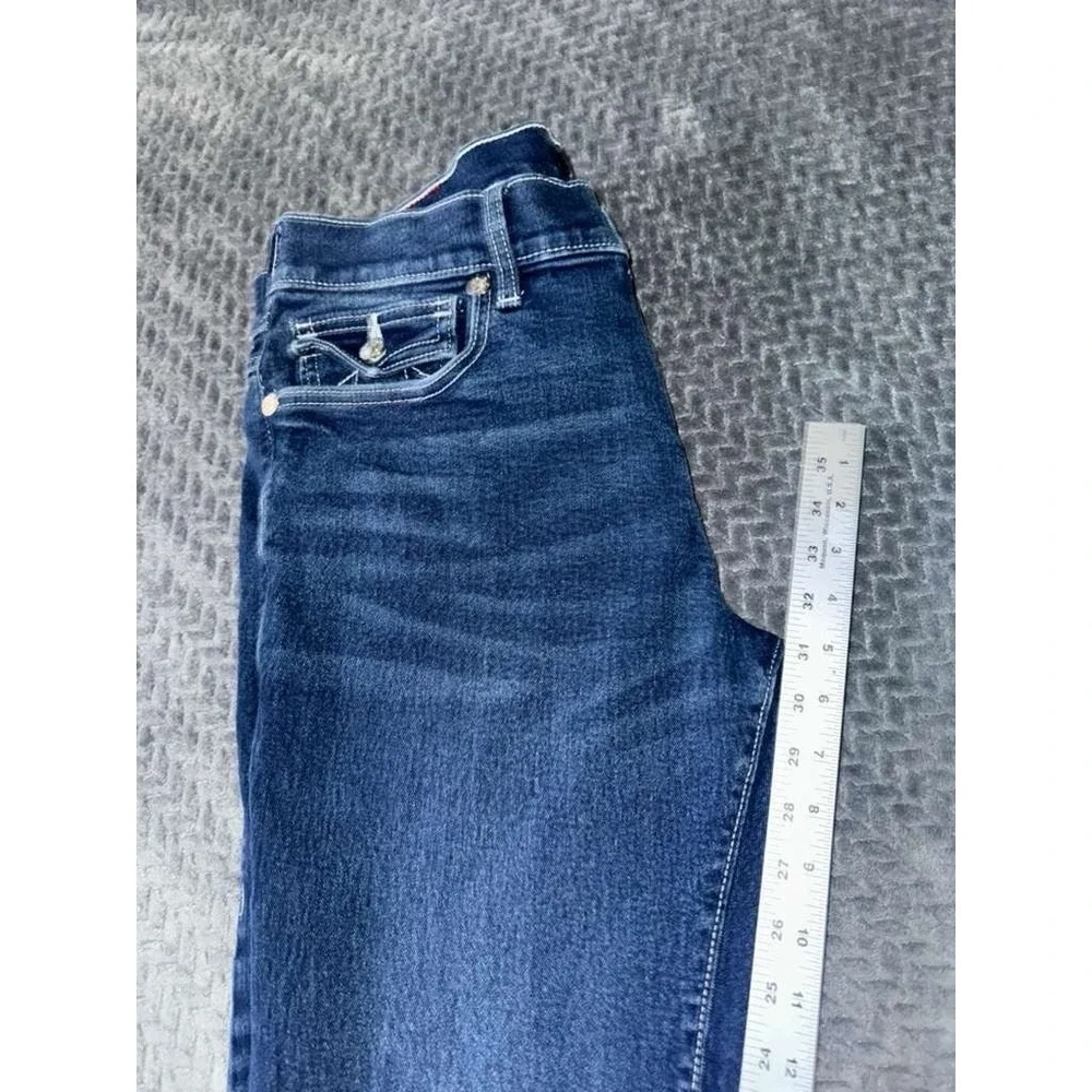 True Religion Mens Rocco Relaxed Skinny Jean Blue Denim Size 34